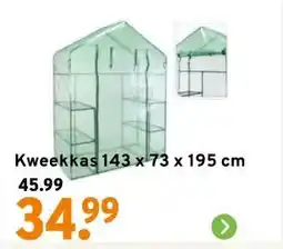 GAMMA Kweekkas 143 x 73 x 195 cm aanbieding