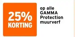 GAMMA op alle GAMMA Protection muurverf aanbieding