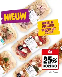 Jumbo Alle Pinsa's aanbieding