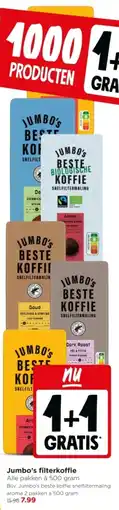 Jumbo Jumbo's filterkoffie aanbieding