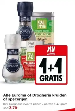 Jumbo Alle Euroma of Drogheria kruiden of specerijen aanbieding