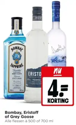 Jumbo Bombay, Eristoff of Grey Goose aanbieding