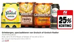 Jumbo Grimbergen, speciaalbieren van Grolsch of Grolsch Radler aanbieding