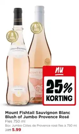 Jumbo Mount Fishtail Sauvignon Blanc Blush of Jumbo Provence Rosé aanbieding