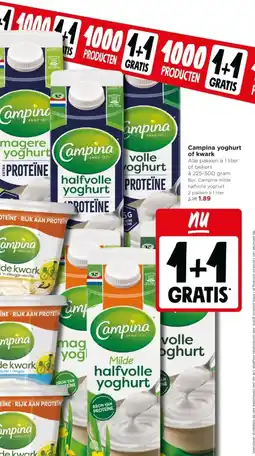 Jumbo Campina yoghurt of kwark aanbieding