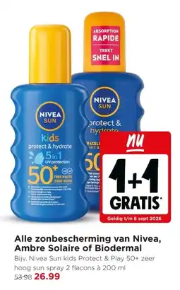 Jumbo Alle zonbescherming van Nivea, Ambre Solaire of Biodermal aanbieding