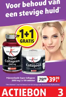 Lucovitaal Super Collageen 2000 mg 2 x 150 tabletten aanbieding
