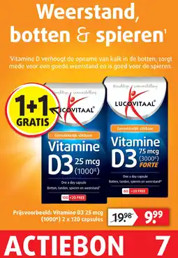 Lucovitaal Vitamine D3.25 mcg aanbieding