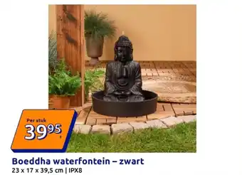 Action Boeddha waterfontein - zwart aanbieding