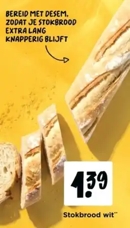 Jumbo Stokbrood wit aanbieding