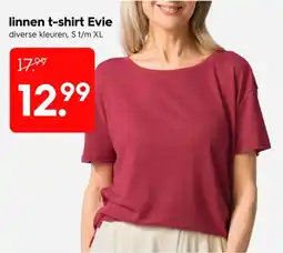 HEMA Linnen t-shirt evie aanbieding