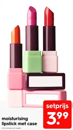 HEMA Moisturising lipstick met case aanbieding