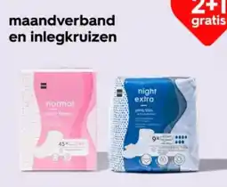 HEMA Maandverband en inlegkruizen aanbieding