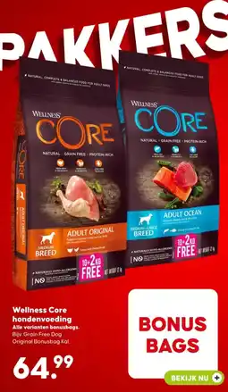 Pets Place Wellness Core hondenvoeding aanbieding