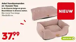 Pets Place Adori hondenmanden en kussen Tess aanbieding