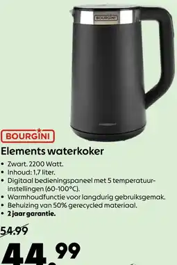 AllesZ Bourgini Elements waterkoker aanbieding