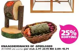 Ranzijn Knaagdiersnacks of speelgoed JR Farm aanbieding