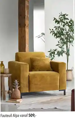 Pronto wonen Fauteuil Alpa aanbieding