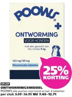 Ranzijn Ontwormingsmiddel Poows aanbieding