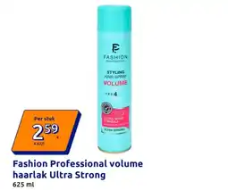 Action Fashion Professional volume haarlak Ultra Strong aanbieding