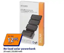 Action Re-load solar powerbank aanbieding