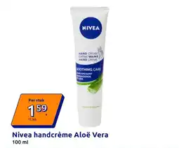 Action Nivea handcrème Aloë Vera aanbieding