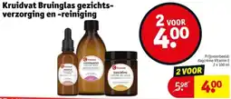 Kruidvat Kruidvat Bruinglas gezichtsverzorging en reiniging aanbieding