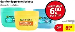 Kruidvat Garnier dagcrème Sorbets aanbieding