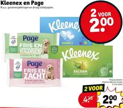 Kruidvat Kleenex en Page aanbieding