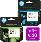 Bol.com HP 303 - Inktcartridge - Origineel - 303XL Zwart & 303 Kleur + Instant Ink tegoed aanbieding