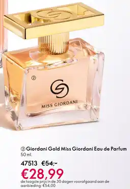 Oriflame Giordani Gold Miss Giordani Eau de Parfum aanbieding