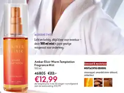 Oriflame Amber Elixir Warm Temptation Fragrance Mist aanbieding