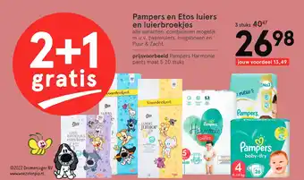 Etos Pampers en Etos luiers en luierbroekjes aanbieding