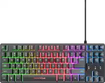 Bol.com Trust GXT 833 Thado - Bedraad Gaming Toetsenbord - Tenkeyless (TKL) - PC/PS5 - QWERTY - Zwart aanbieding
