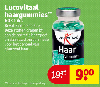 Kruidvat Lucovitaal haargummies aanbieding