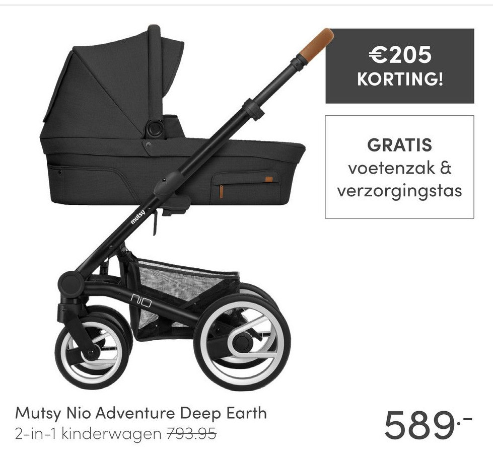 Mutsy Nio Adventure Deep Earth 2-in-1 kinderwagen aanbieding bij Baby \u0026  Tiener