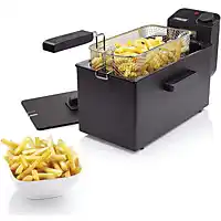 Bol.com Princess Friteuse 182727 - 3 liter - Koude zone - Frituurpan - 2000W - Regelbare thermostaat - Zwart aanbieding