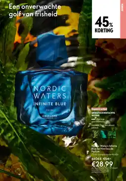 Oriflame Nordic Waters Infinite Blue for Him Eau de parfum aanbieding