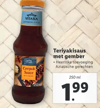 Lidl Teriyakisaus met gember aanbieding