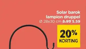 Solar barok lampion druppel