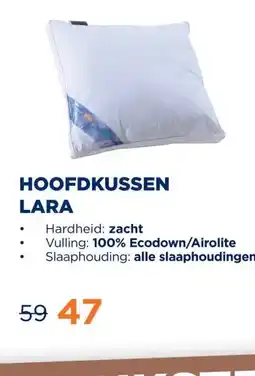 TotaalBED Hoofdkussen Lara ecodown/airolite aanbieding