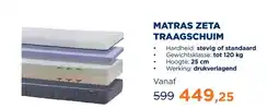 TotaalBED Matras Zeta traagschuim | 70 x 200 cm | Stevig aanbieding