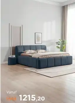 TotaalBED Bed Brugge | 140 x 200 cm | Cyber 588, donkerblauw aanbieding