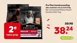 Pets Place Pro Plan hondenvoeding Alle varianten van 2,5 t/m 3 kg. aanbieding