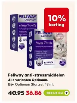 Pets Place Feliway anti-stressmiddelen Alle varianten Optimum. aanbieding