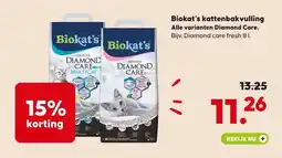 Pets Place Biokat's kattenbakvulling Alle varianten Diamond Care. aanbieding