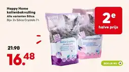 Pets Place Happy Home kattenbakvulling Alle varianten Silica. aanbieding