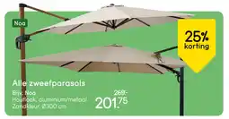 Leen Bakker Bekijk alle zweefparasols aanbieding