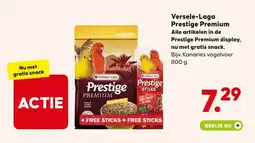 Pets Place Versele-Laga Prestige Premium Alle artikelen in de Prestige Premium display, nu met gratis snack. aanbieding