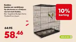 Pets Place Keddoc kooien en verblijven Op alle kooien en verblijven van het merk Keddoc. aanbieding